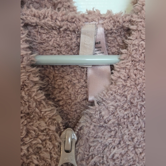 SKIMS Oversized Teddy Zip Hoodie – Rose Clay - Picture 2 of 4